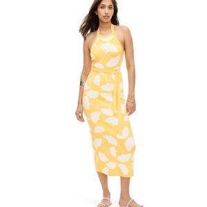 Diane Von Furstenburg x Target Yellow Halter Dress